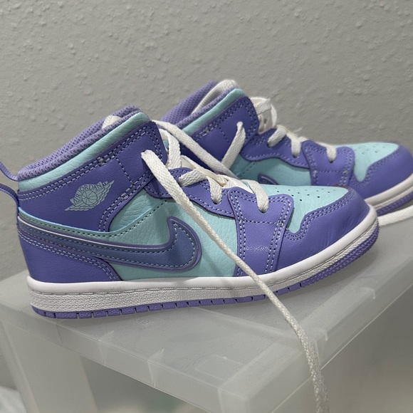 Nike Jordans - Kids Purple and Blue Sneakers - Picture 4 of 6